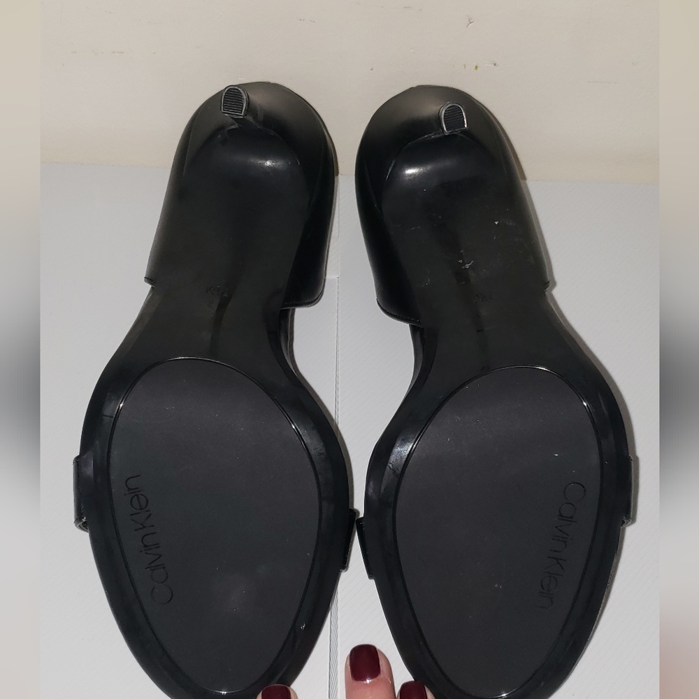 Calvin Klein Black Metino Staletto 7.5